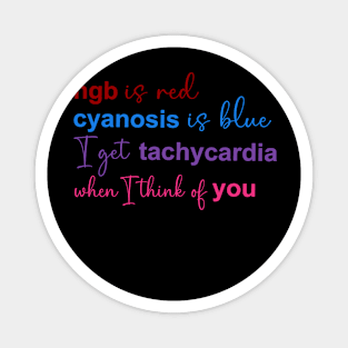 Hgb Is Red Cyanosis Is Blue I Get Tachycardia Cardiac Nurse Magnet